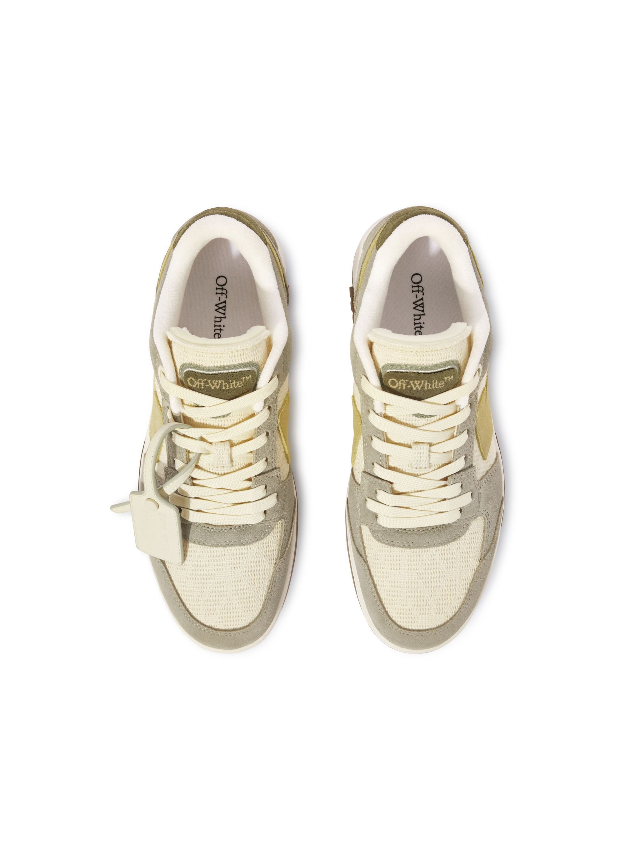 OFF WHITE Slim Out Of Office Sneaker Grigio/Crema GREY OMIA243S25LEA002