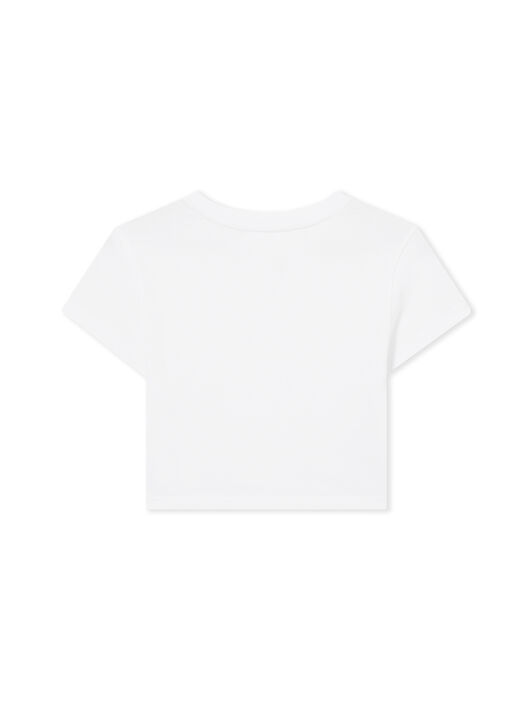 L/AB Basic Ribbed Logo T-Shirt LAB L/AB Basic Ribbed Logo T-Shirt Bright White LABF2639A00012T