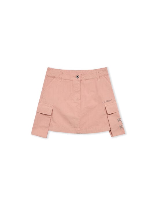 Arrow Studs Cargo Skirt OFF WHITE Arrow Studs Cargo Skirt ROSE PINK - DARK GREY OGCY001F25FAB001