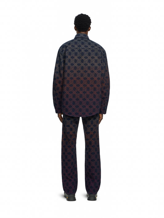 Arrow Monogram Degradé Jacquard Denim Overshirt OFF WHITE Arrow Monogram Degradé Jacquard Denim Overshirt DEGRADE 44MYD060F26D001