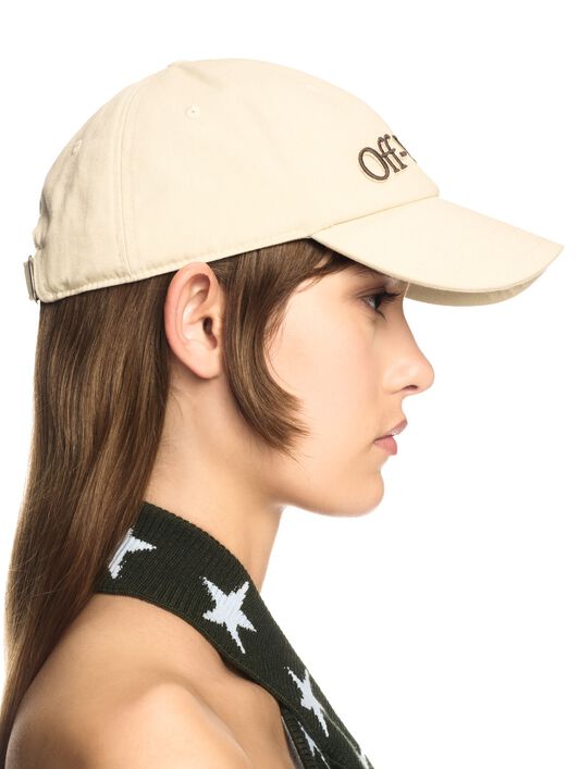 OFF WHITE White Bookish Shadow Baseball Cap NEUTRALS OWLA017S25FAB001