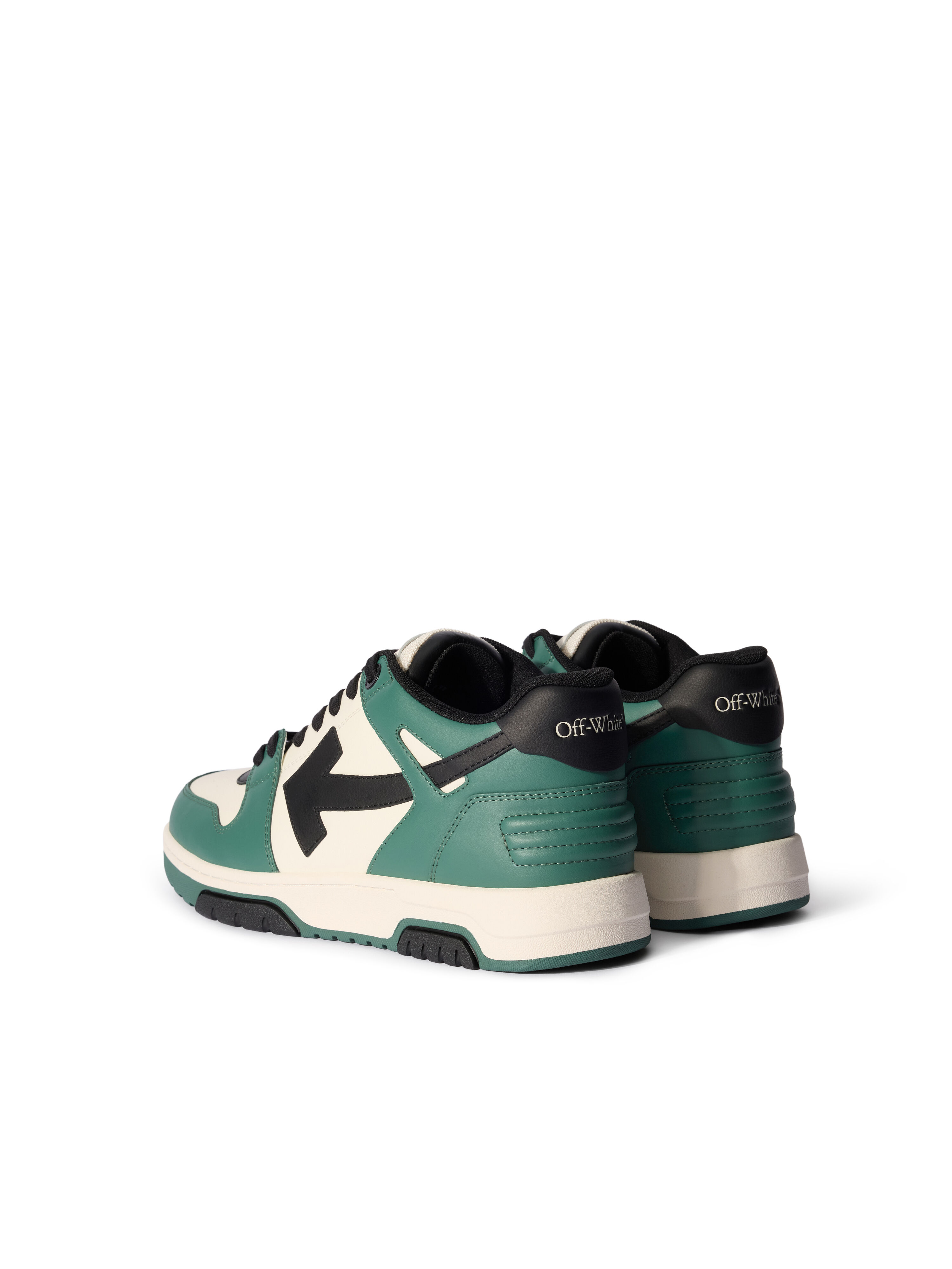 OFF WHITE Out of Office Sneakers GREEN - BLACK OMIA189F25LEA003