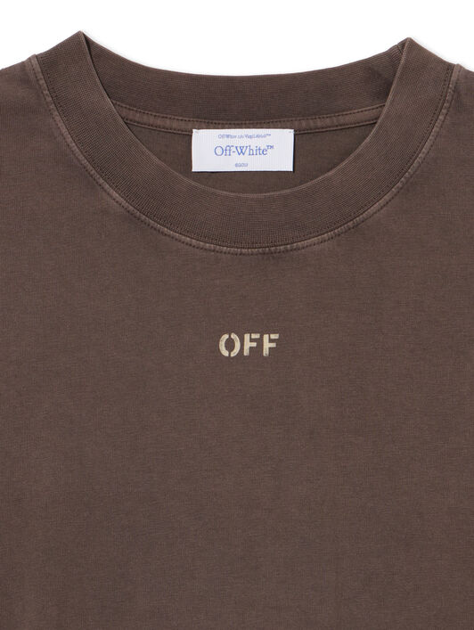 OFF WHITE Martyrdom Arrow Skate  T-Shirt VINTAGE MOLÈ - CREME BRULÉE OMAA120S25JER00I