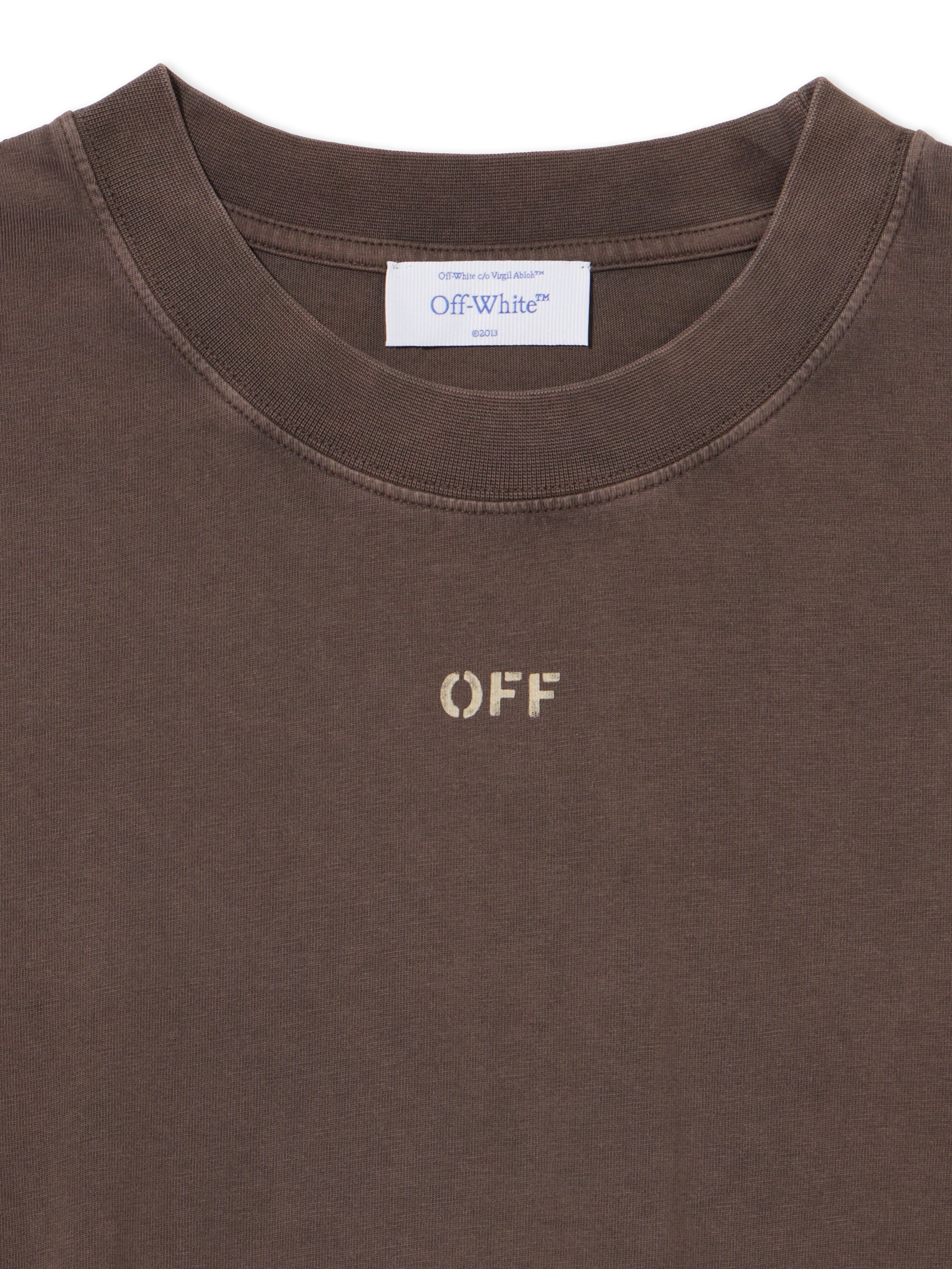 OFF WHITE Martyrdom Arrow Skate  T-Shirt VINTAGE MOLÈ - CREME BRULÉE OMAA120S25JER00I