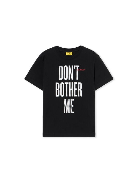 OFF WHITE Quote Graphic T-Shirt BLACK - RED OBAA002F25JER00C