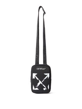 OFF WHITE Arrow Paint  Crossbody WHITE OBNQ002S26FAB001