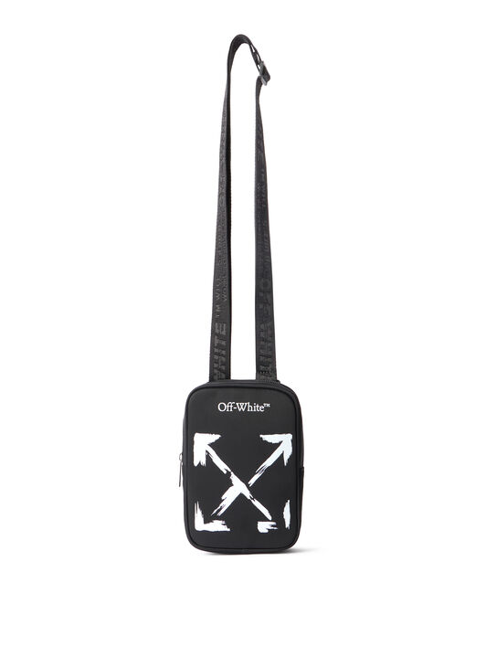 OFF WHITE Arrow Paint  Crossbody WHITE OBNQ002S26FAB001