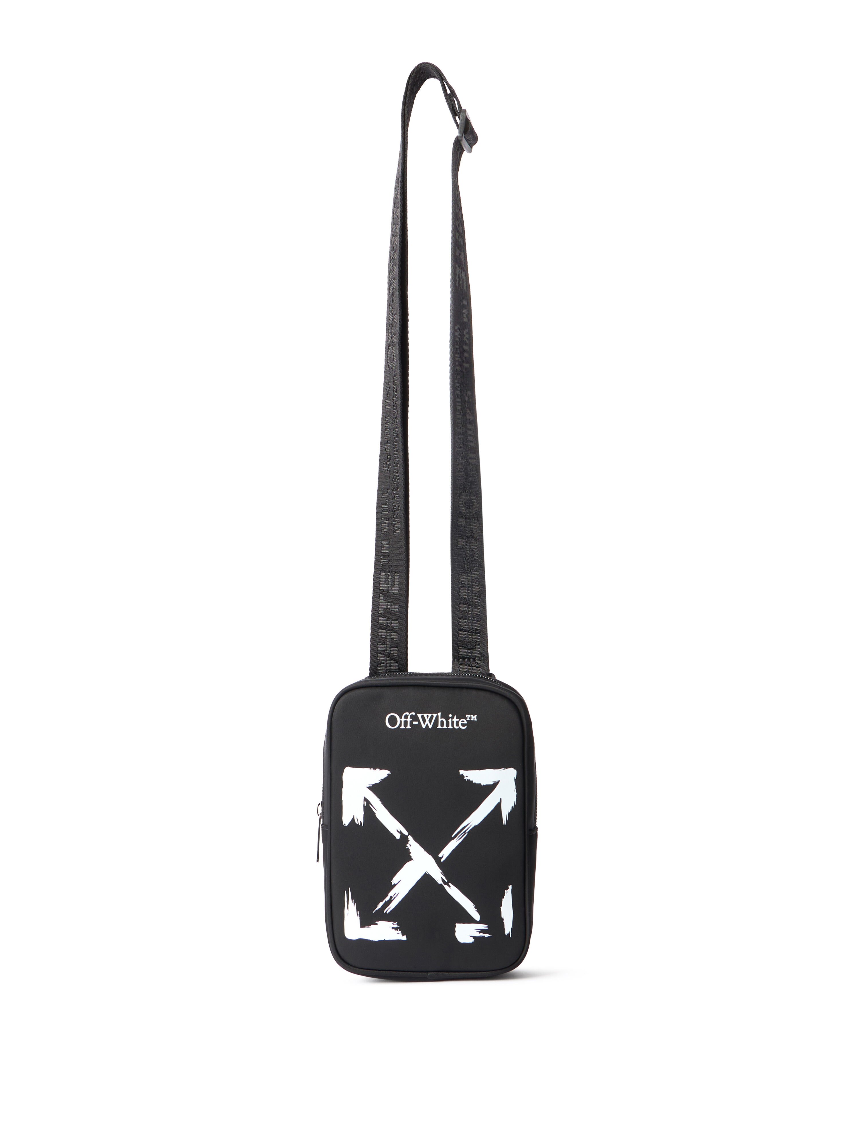 OFF WHITE Arrow Paint  Crossbody WHITE OBNQ002S26FAB001