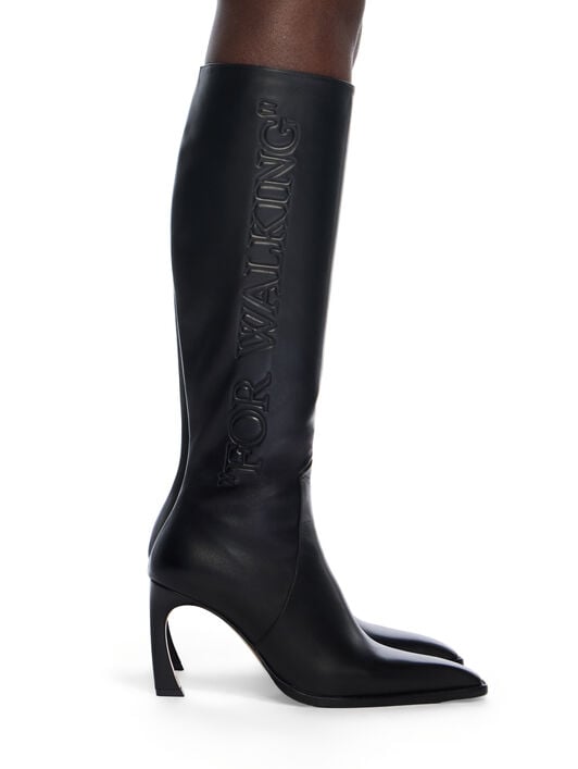 For Walking Loop Boots OFF WHITE For Walking Loop Boots BLACK -BLACK OWIE04LF25LEA001