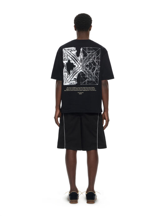 OFF WHITE Owr Gd Gab Milit Relax Shorts BLACK 44XCS006S26F001