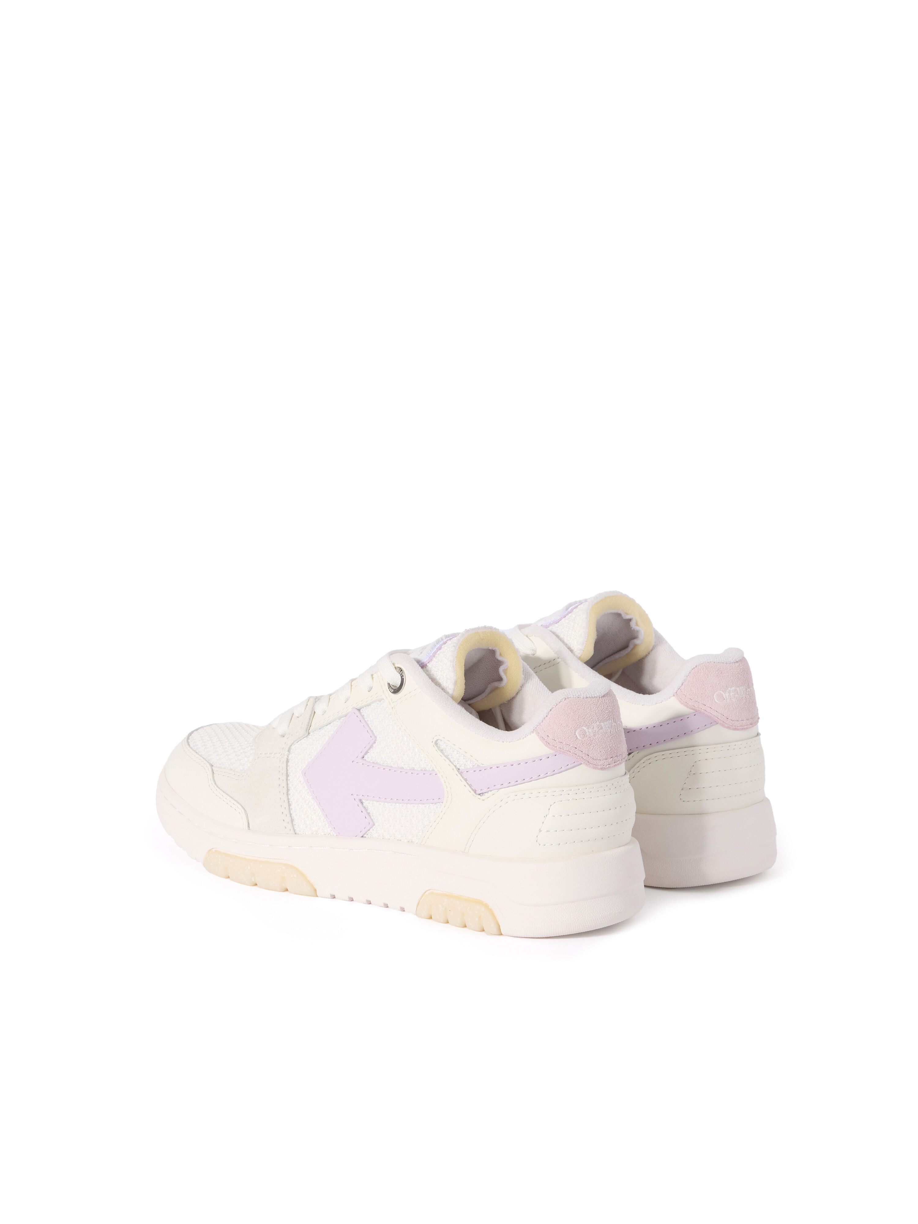 OFF WHITE Out Of Office Slim Sneakers WHITE - LILAC OWIA276F25LEA001