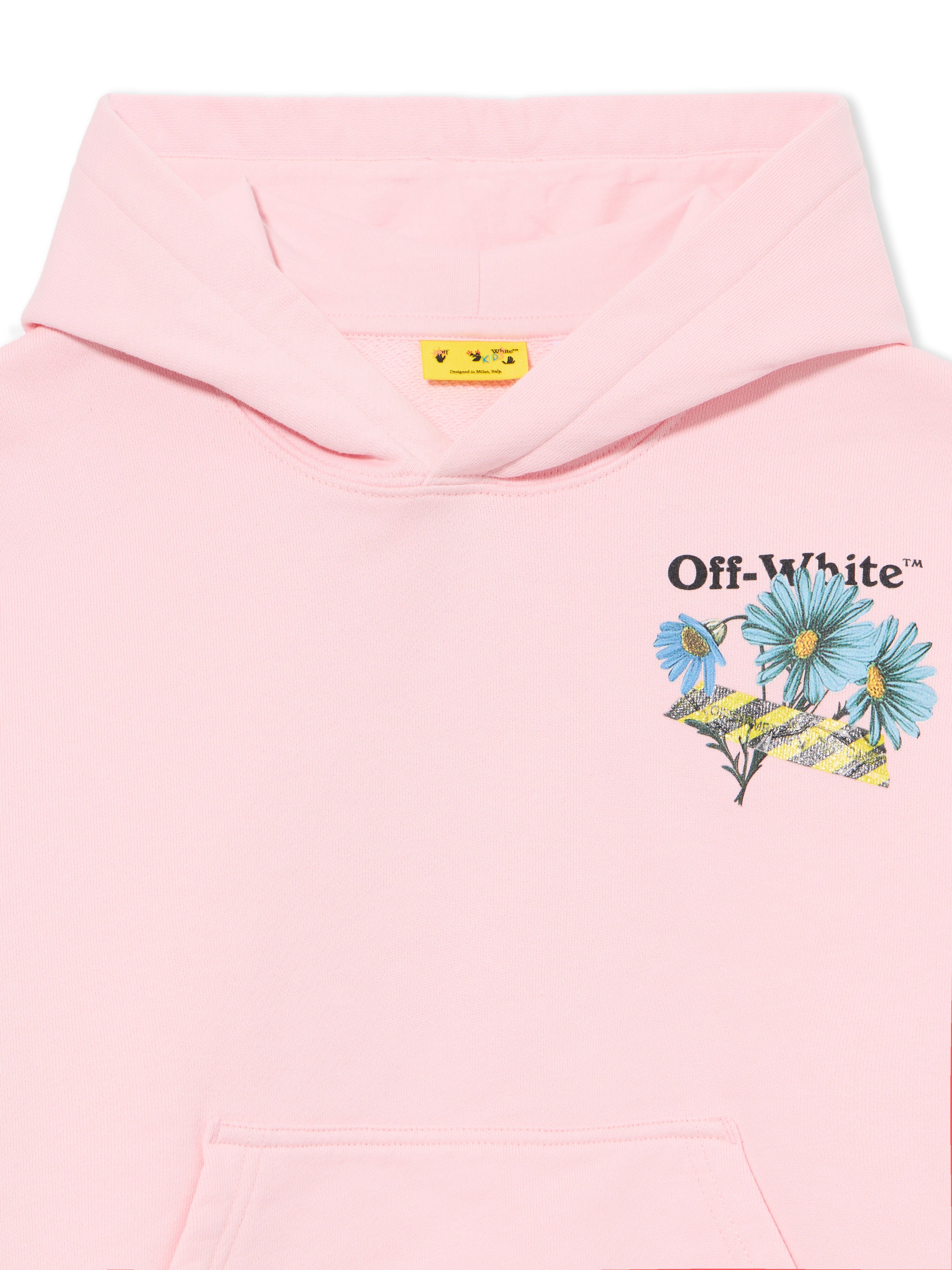 OFF WHITE Daisy Tape Hoodie BALLET SLIPPER 44GBB002S26F002