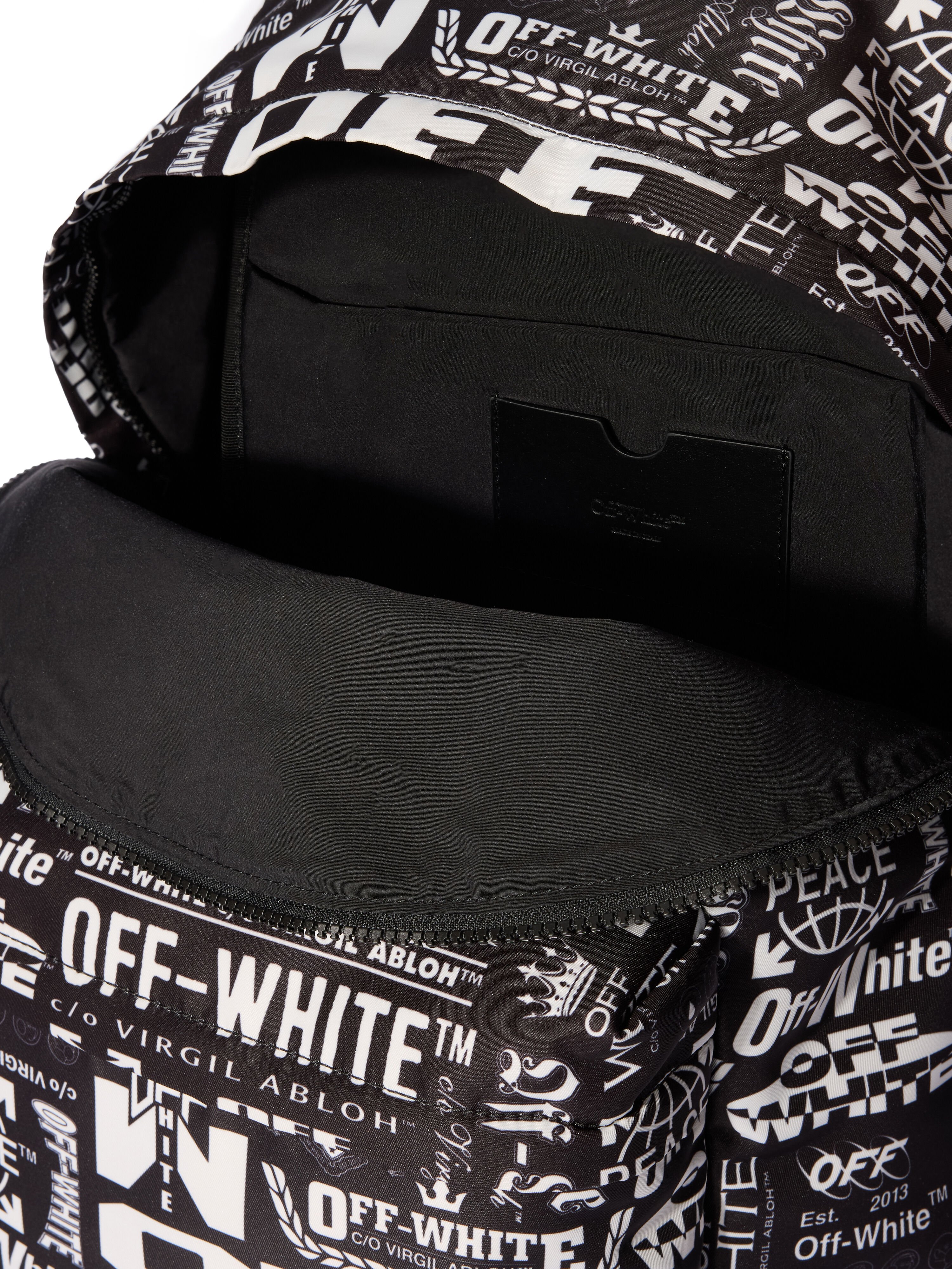 OFF WHITE Heritage Multilogo Backpack WHITE SNOW - NO COLOR OMNB123F25FAB002
