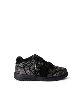 OFF WHITE Out Of Office Strass Sneakers BLACK - BLACK OMIA189C99LEA018
