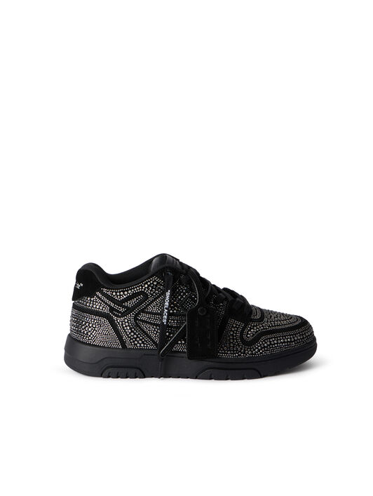 OFF WHITE Out Of Office Strass Sneakers BLACK - BLACK OMIA189C99LEA018
