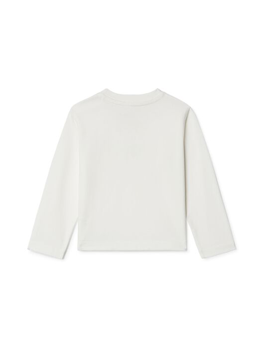 OFF WHITE Bookish Long-Sleeved Top WHITE OBXB001S25JER004