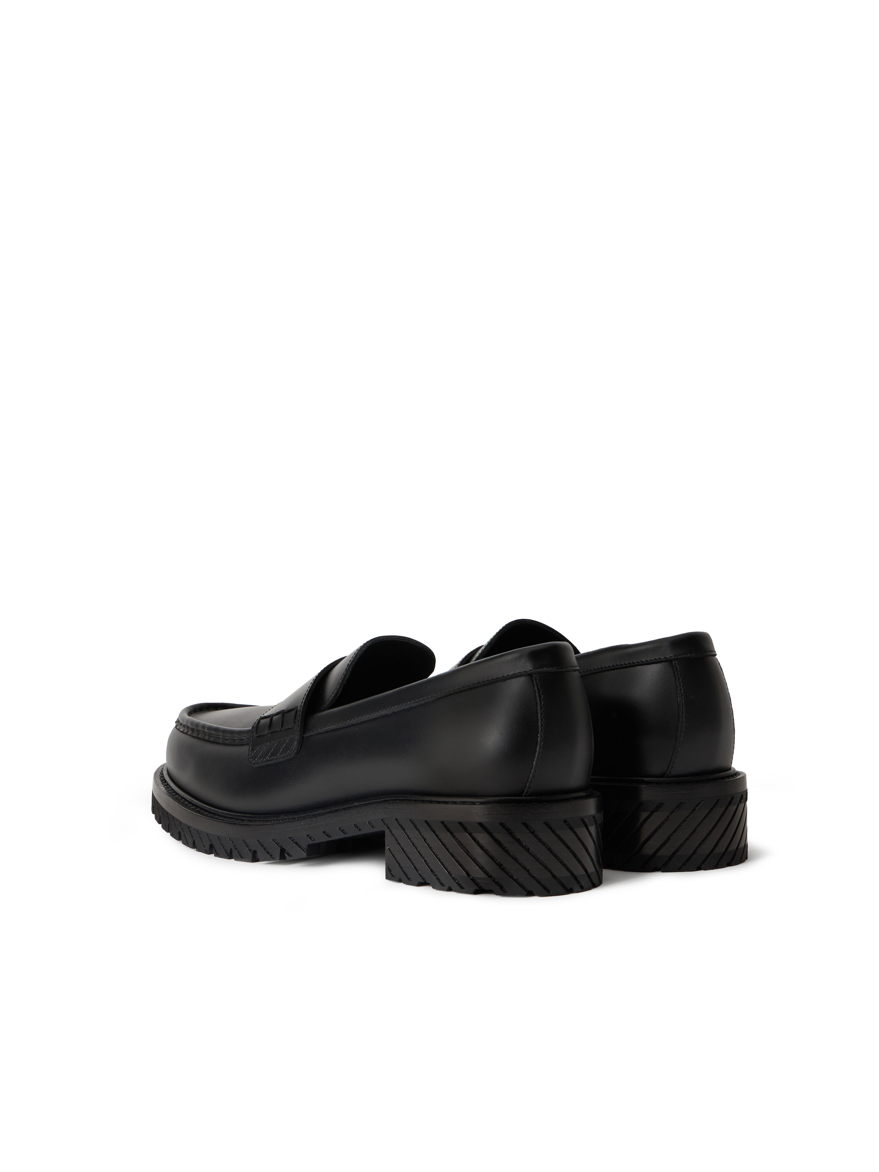 OFF WHITE Military Loafer BLACK BLACK OMIG009C99LEA001