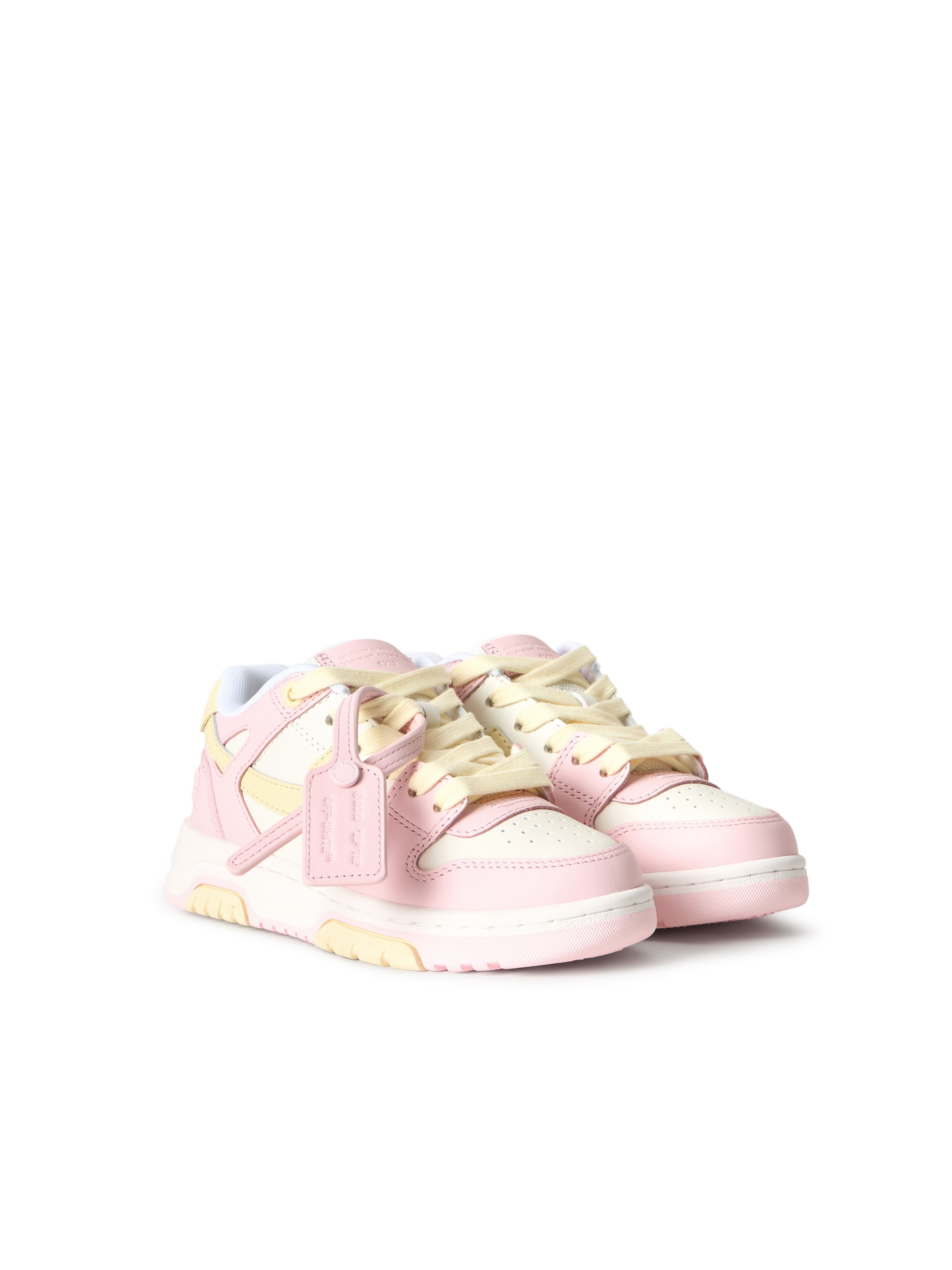 OFF WHITE Out Of Office Sneakers SOFT PINK - LIGHT YELLOW OGIA007S26LEA001