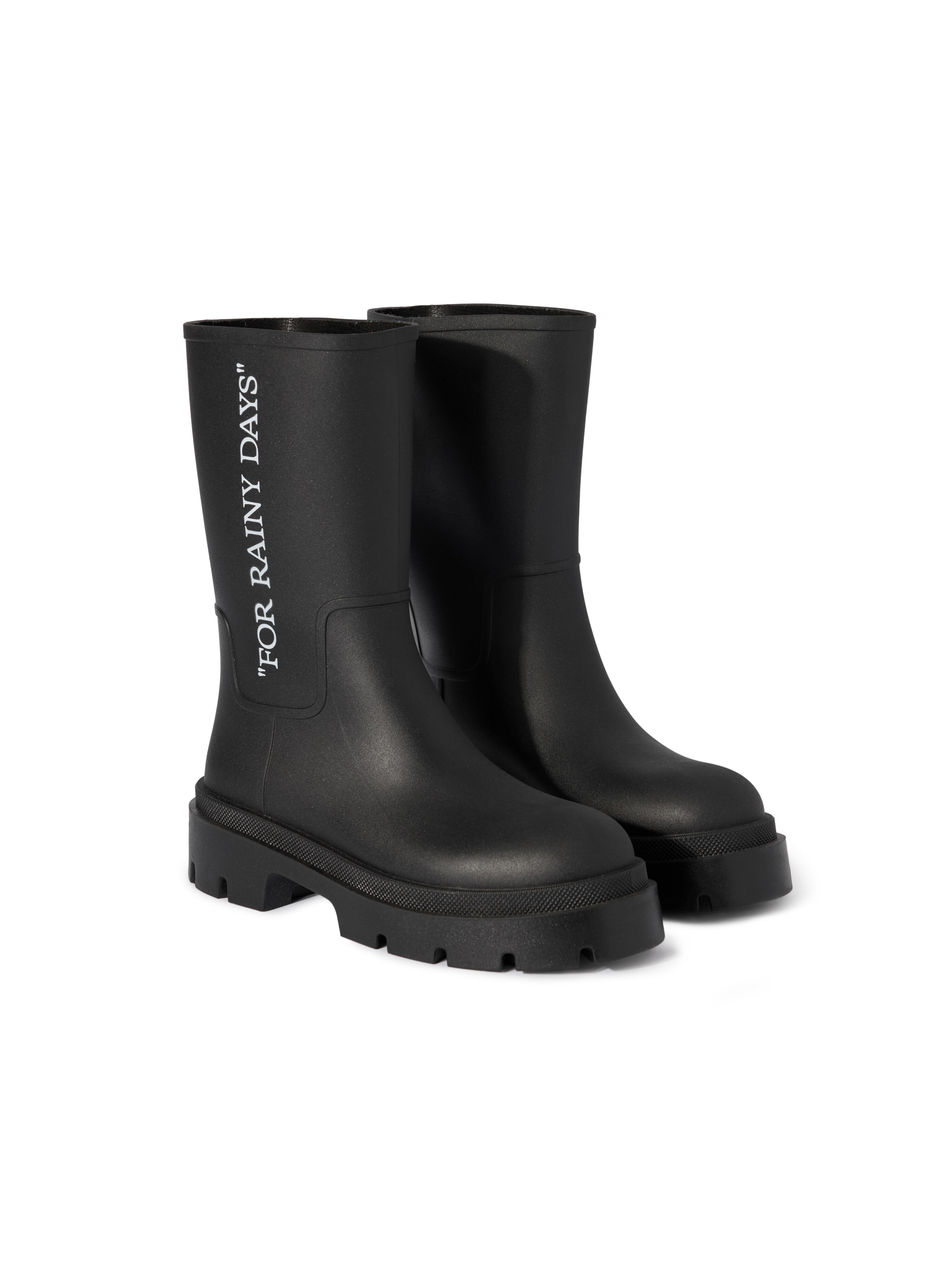 OFF WHITE Reboot Rainy Days Boots BLACK - WHITE OMIE00BC99MAT001
