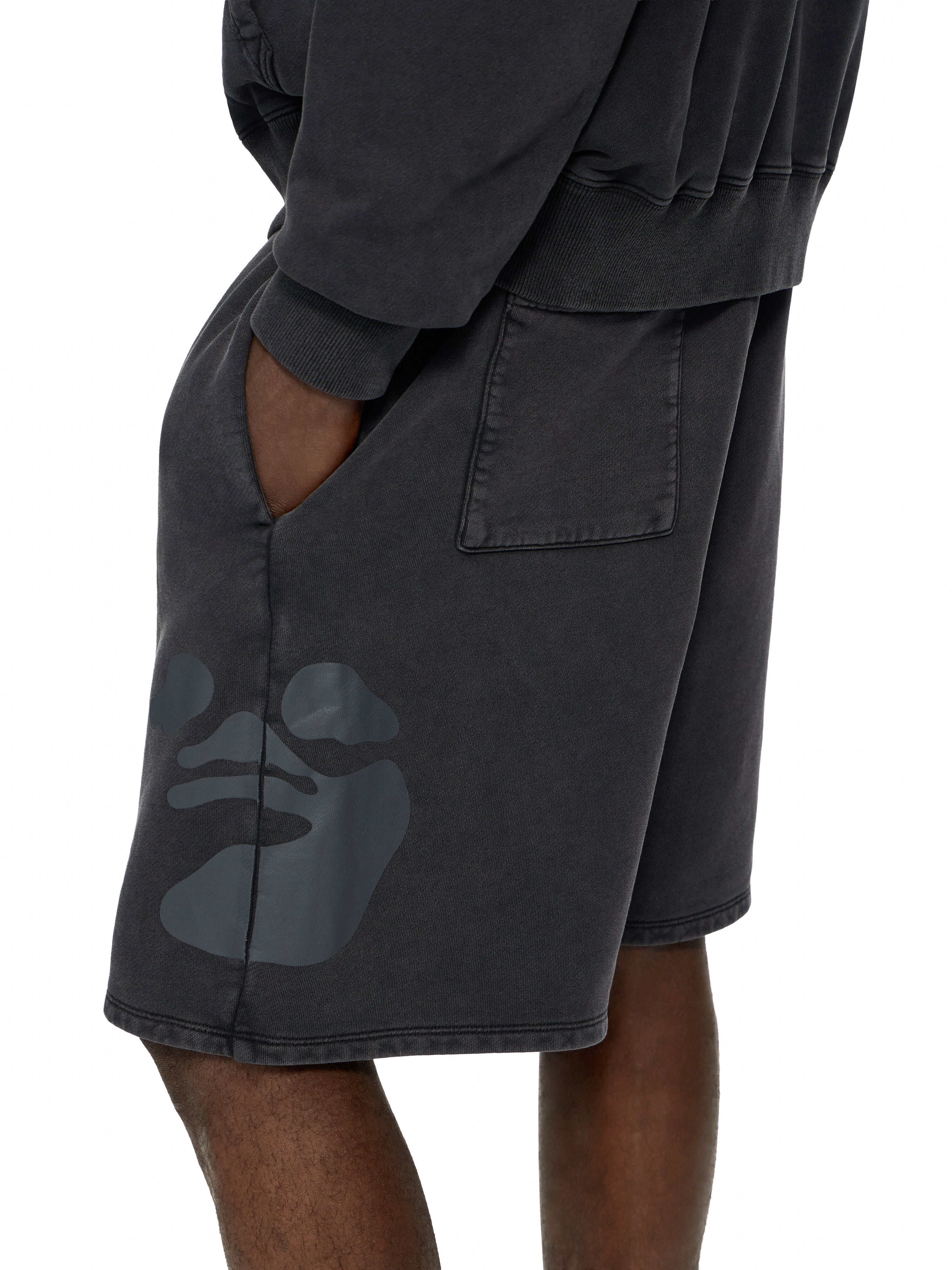 Swimming Face Skate Shorts OFF WHITE Swimming Face Skate Shorts VINTAGE BLACK 44MCI013F26F002