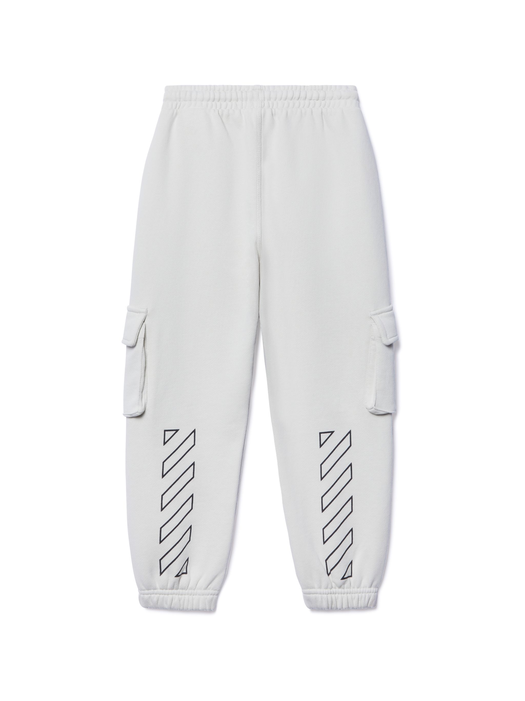 OFF WHITE Diagonal Bookish Sweatpants GREY OBCH005S25FLE001