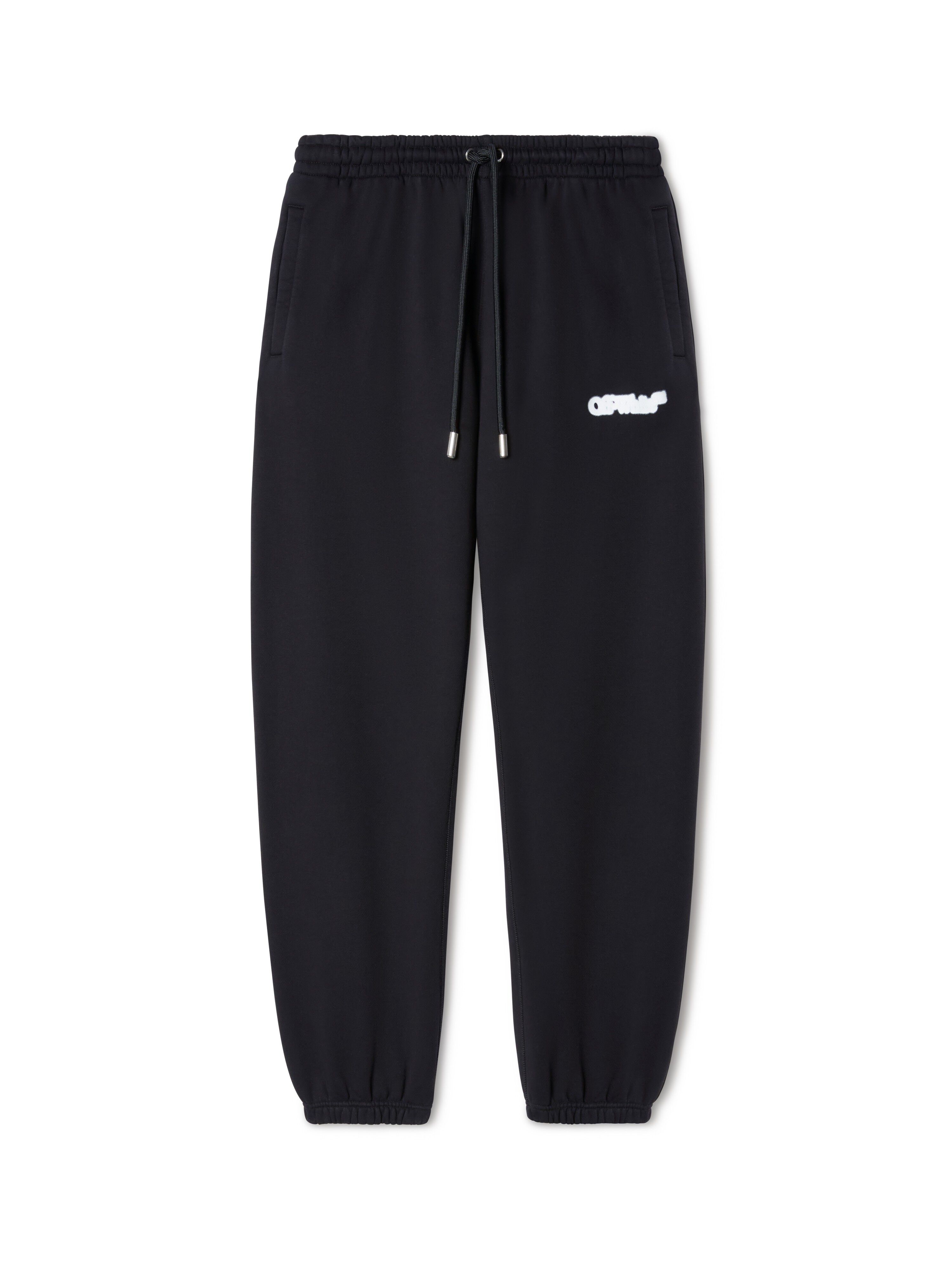 OFF WHITE Black Spray Arrow Sweatpants BLACK OMCH057S25FLE001