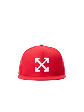 OFF WHITE Arrows Flat Brim Cap RED OW7100215