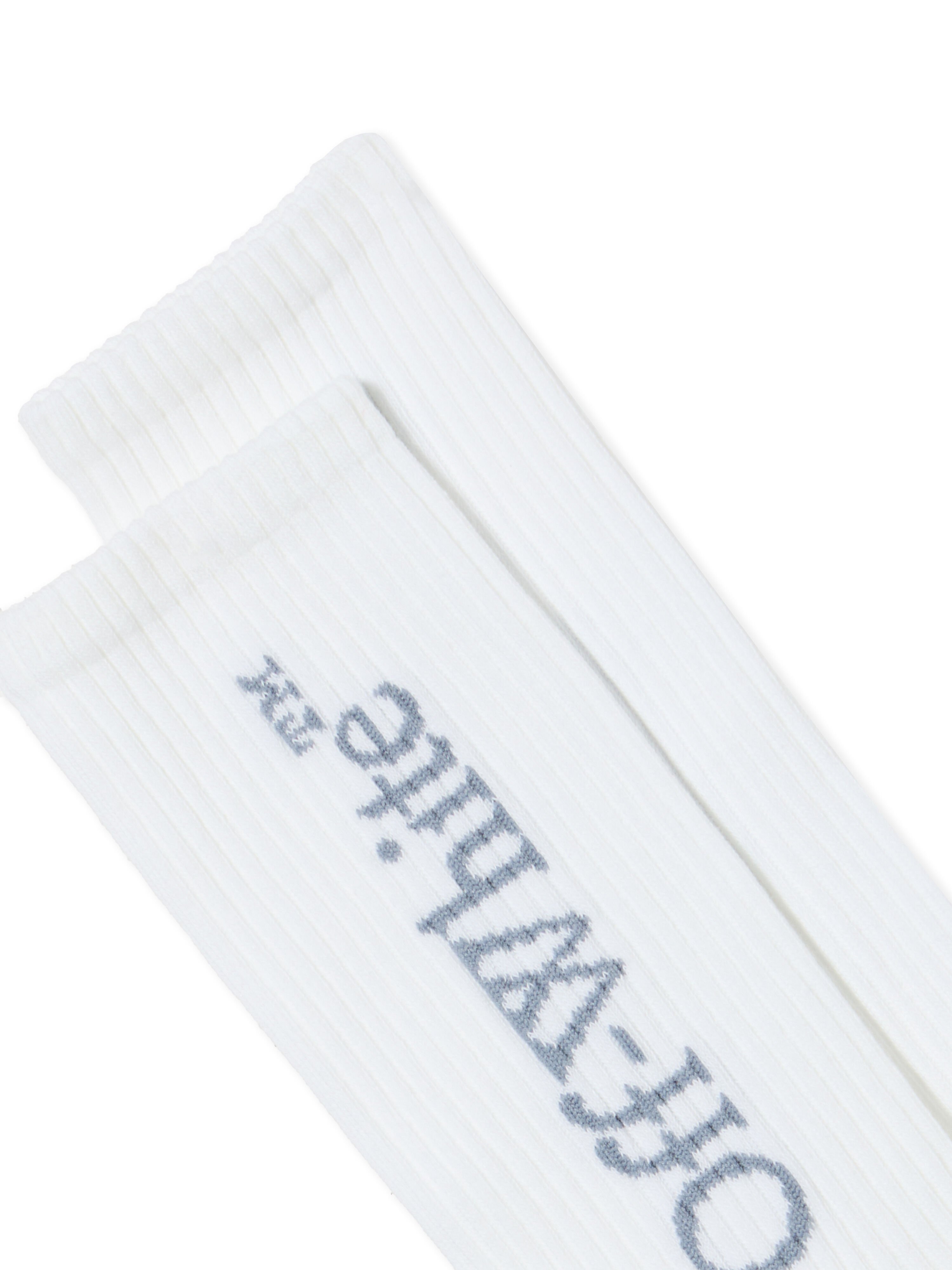 Mid Bookish Calf Socks OFF WHITE Mid Bookish Calf Socks WHITE - GREY OMRA085F25KNI001