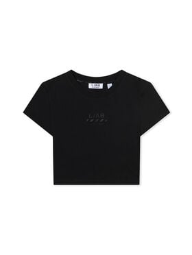 LAB L/AB Basic Cropped T-Shirt Black Night LABF2639A00012T