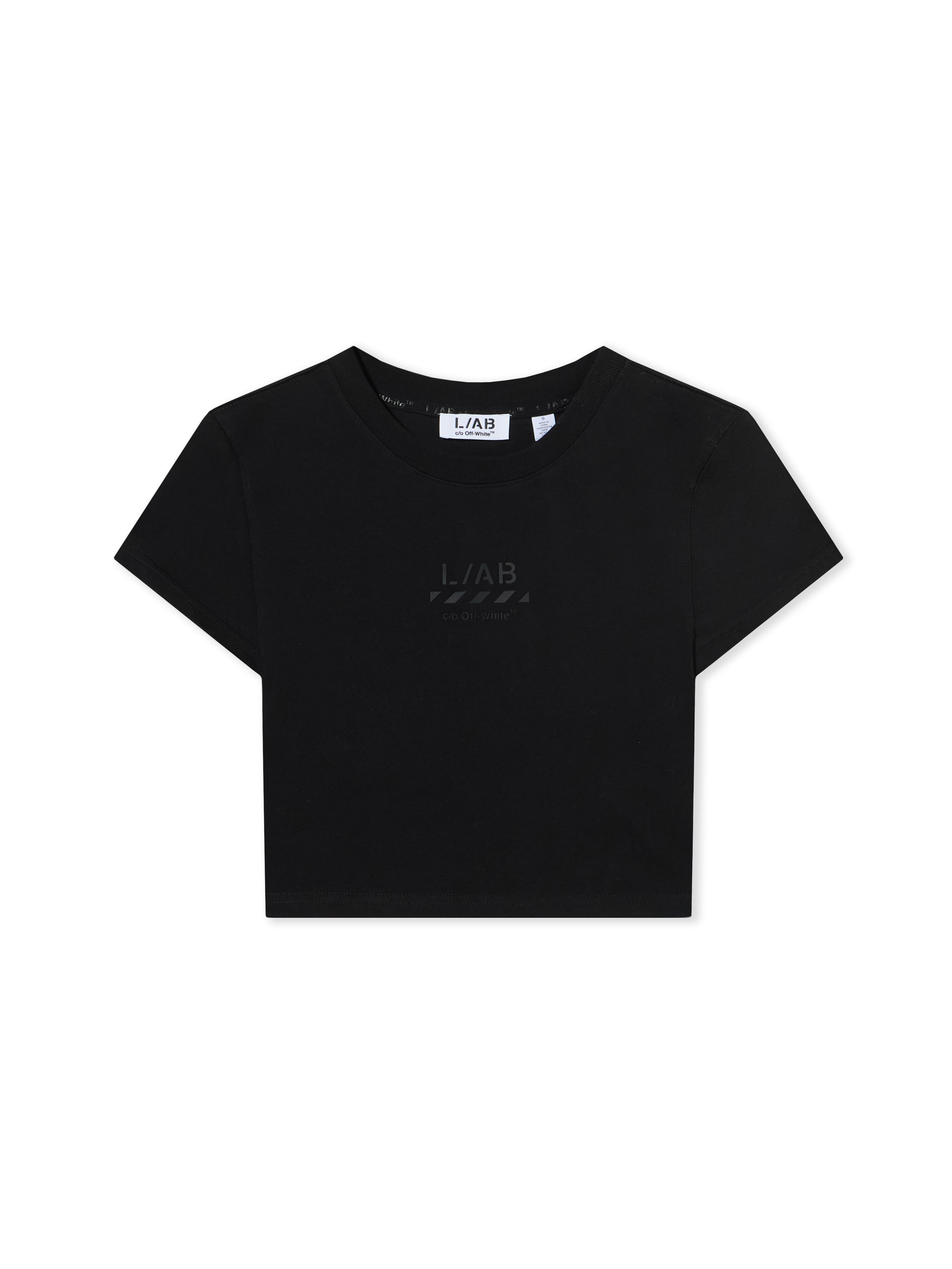 L/AB Basic Cropped T-Shirt LAB L/AB Basic Cropped T-Shirt Black Night LABF2639A00012T