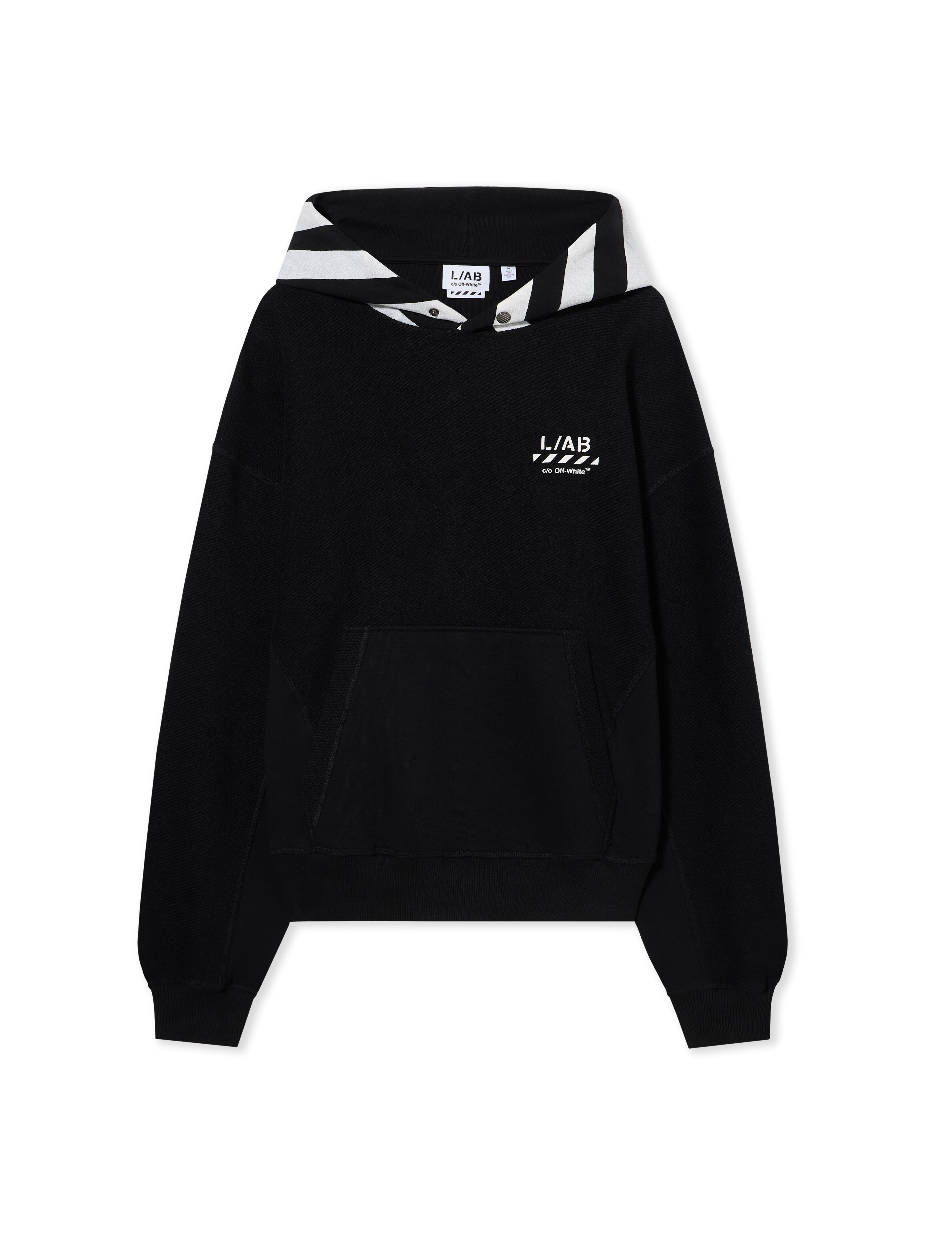 L/AB Reverse Fleece Hoodie LAB L/AB Reverse Fleece Hoodie BLACK 44LABF26K073