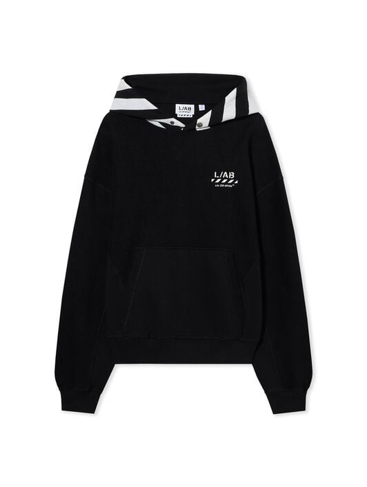 L/AB Reverse Fleece Hoodie LAB L/AB Reverse Fleece Hoodie BLACK 44LABF26K073
