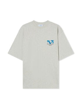 OFF WHITE Half Arrow Skate Short Sleeve T-Shirt GREY MELANGE 44MAA120F26J007