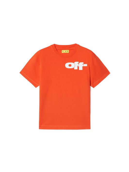 OFF WHITE Off Split T-Shirt ORANGE OBAA002S25JER002