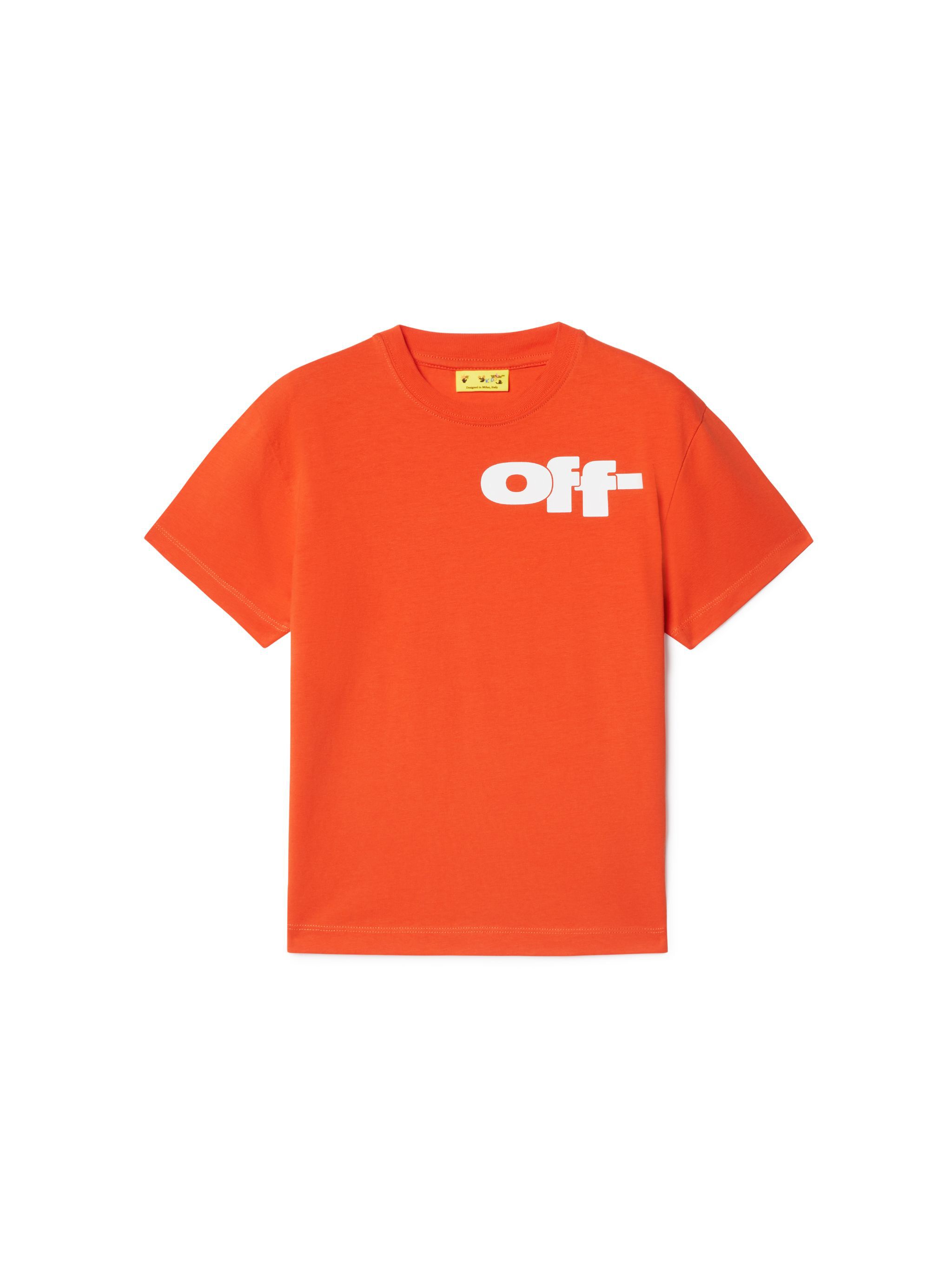 OFF WHITE Off Split T-Shirt ORANGE OBAA002S25JER002
