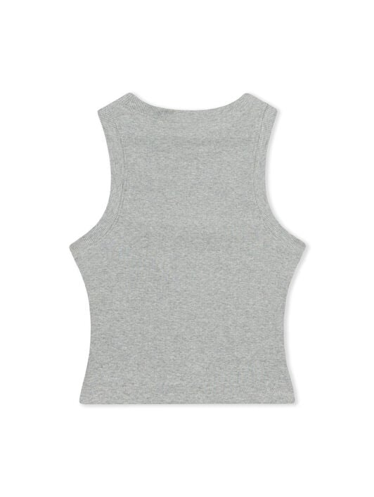 LAB L/AB Crop Tank Top Med Grey Heather LABF2639A00033T