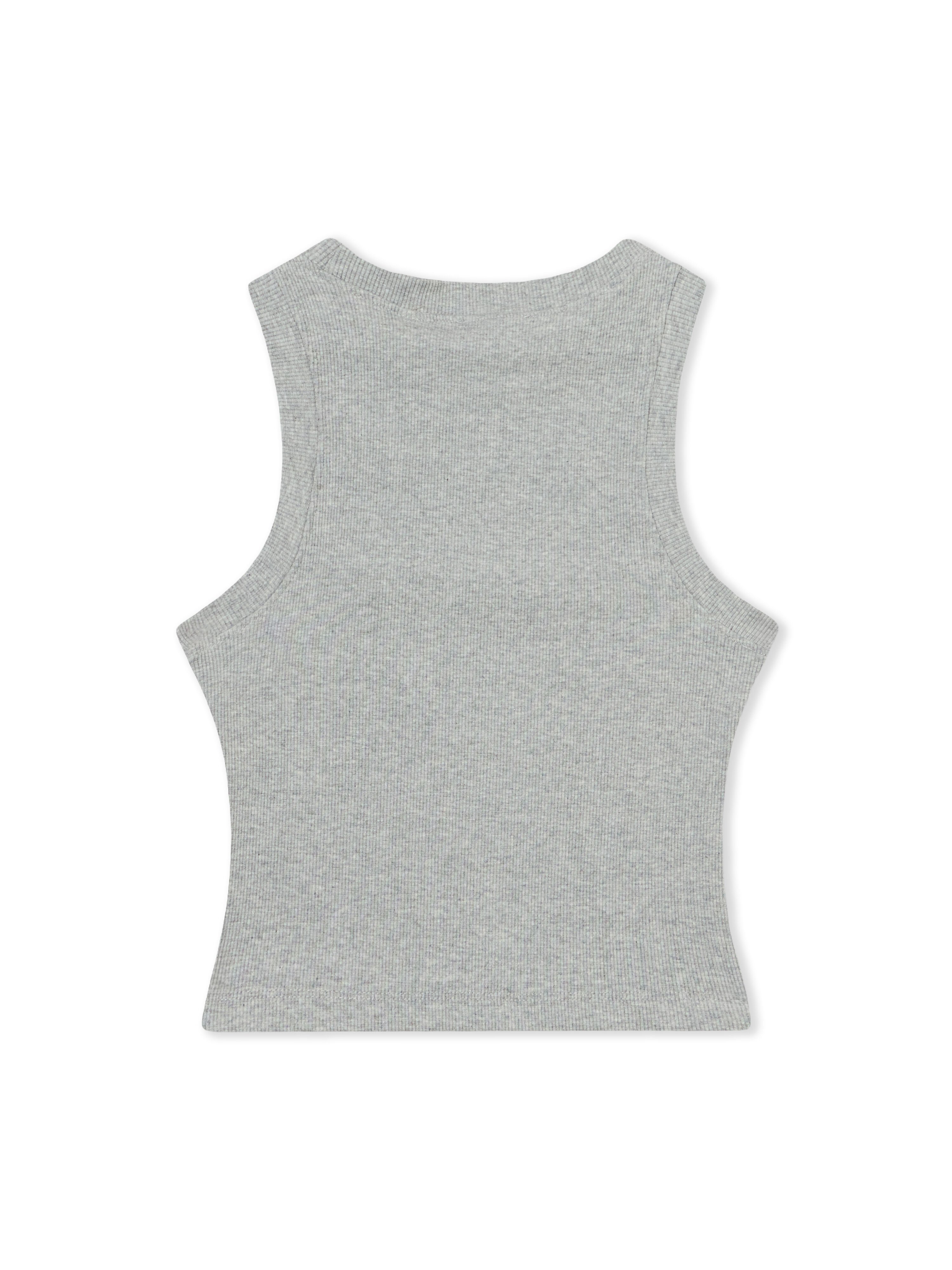 LAB L/AB Crop Tank Top Med Grey Heather LABF2639A00033T