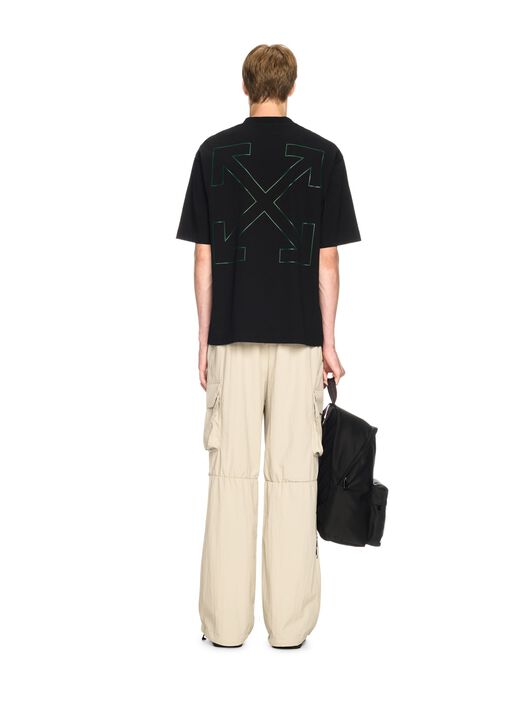 OFF WHITE Banknote Arrow Skate S/S Tee Black - Cas BLACK OMAA120S25JER00C