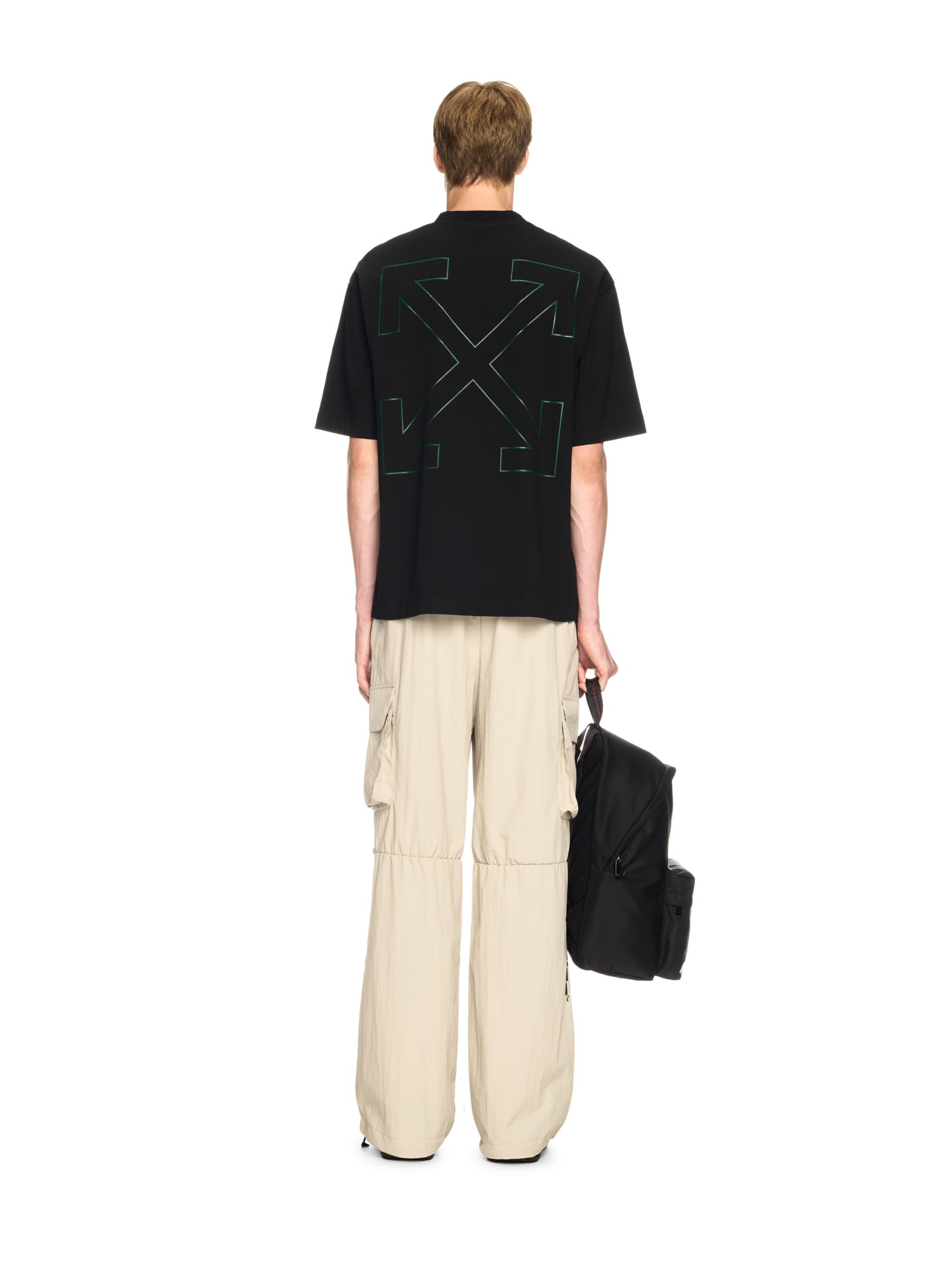 OFF WHITE Banknote Arrow Skate S/S Tee Black - Cas BLACK OMAA120S25JER00C