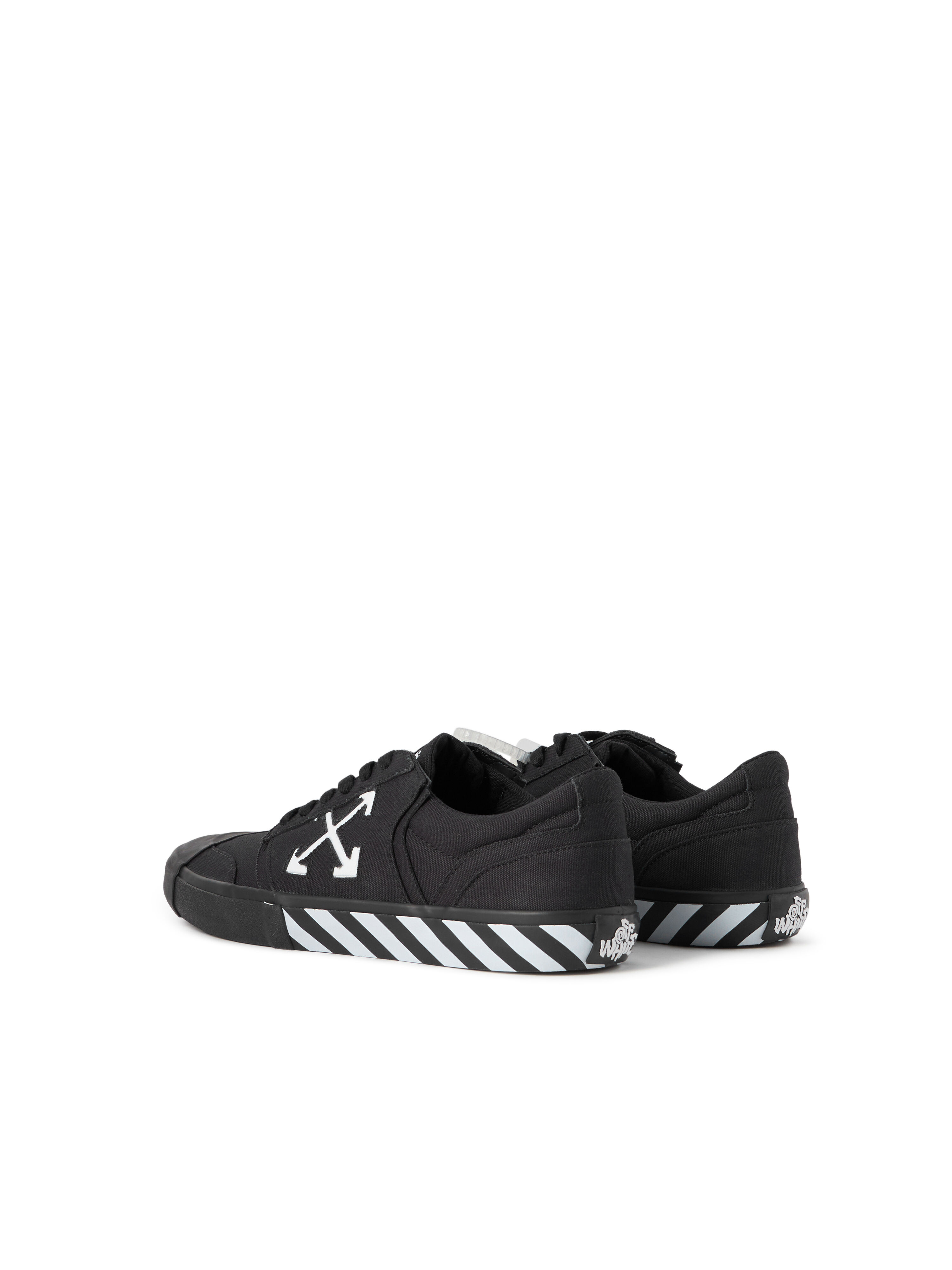 OFF WHITE Vulcanized Undercut Sneakers BLACK - WHITE OWIA28HF25FAB001