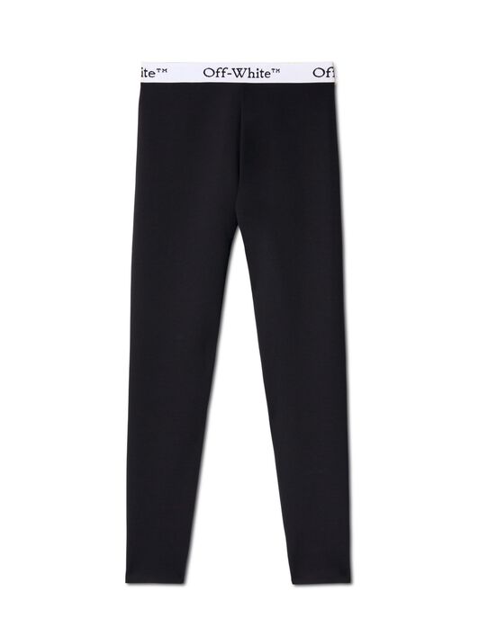 LEGGINGS CON BANDA LOGATA OFF WHITE LEGGINGS CON BANDA LOGATA NERO OWVV003F24JER001