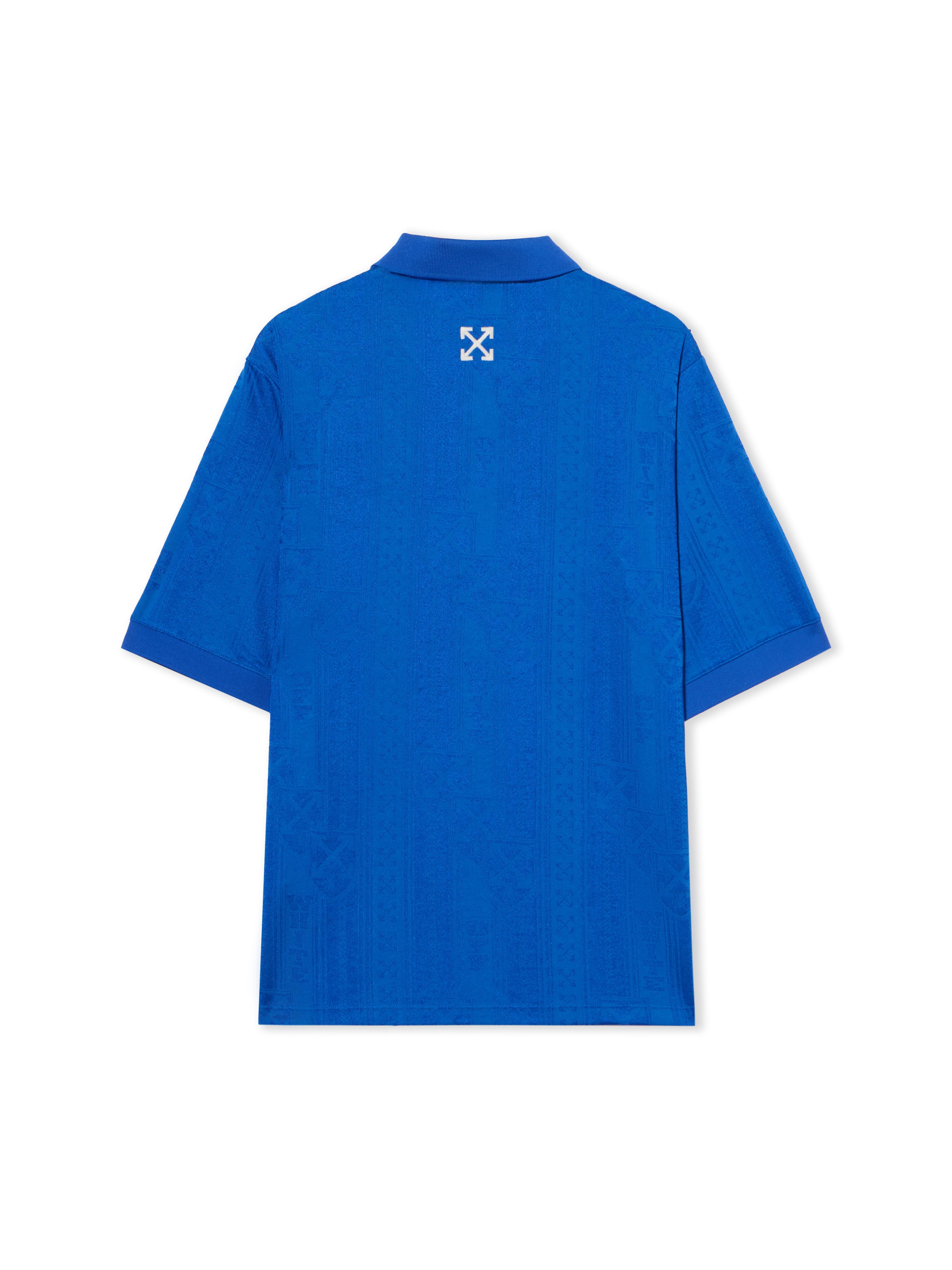 OFF WHITE Lion Nation Soccer Top NAVY BLUE - WHITE OMAD00CF25JER004