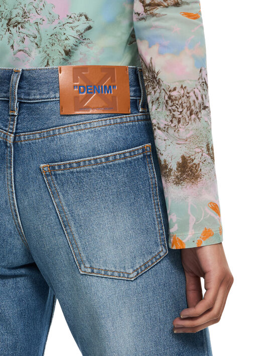 OFF WHITE Susy Denim Pants Light Medium Blue-No Color 2YA069S26DEN002