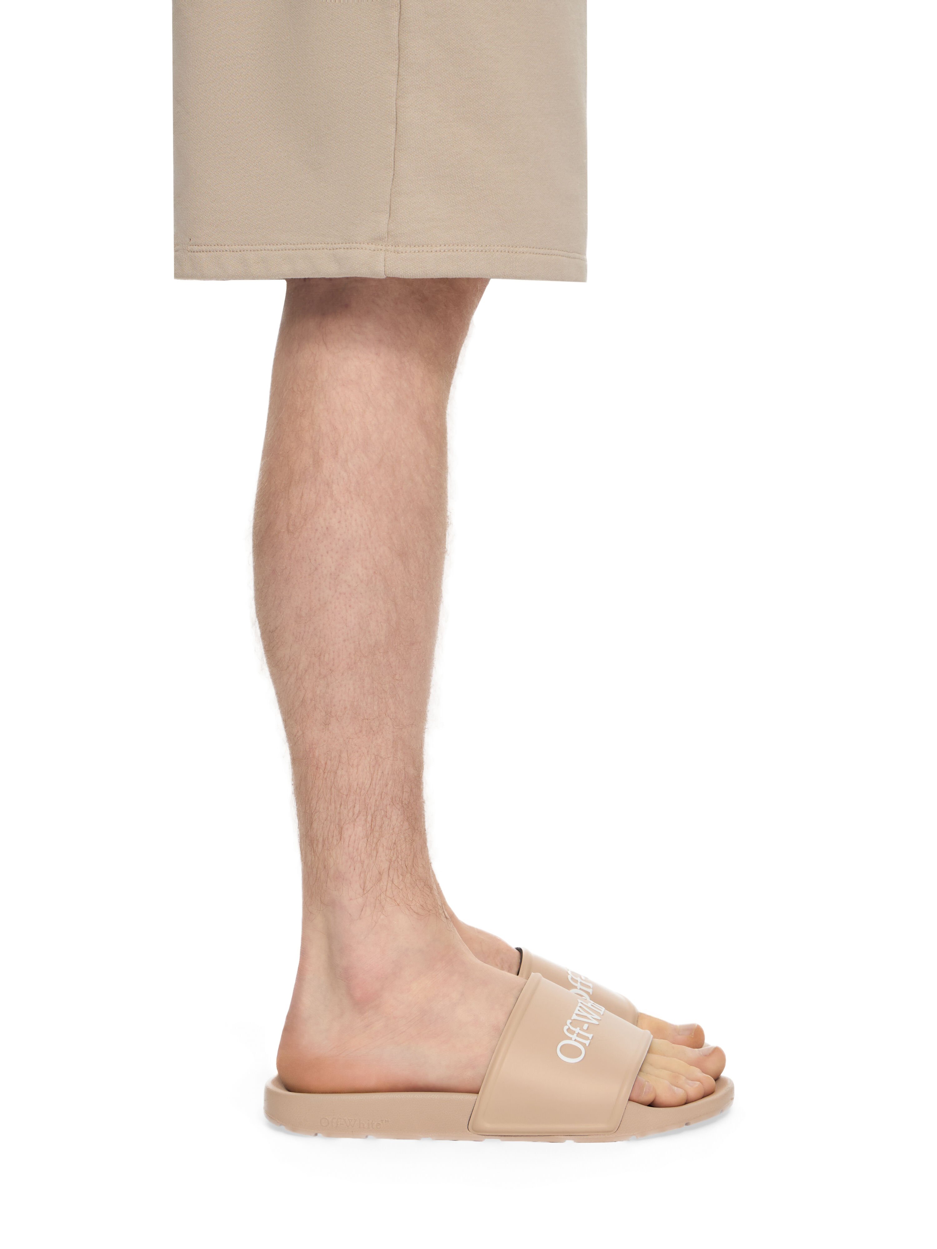 OFF WHITE Sandali Slider Bookish SESAME - WHITE OMIU002S26MAT002