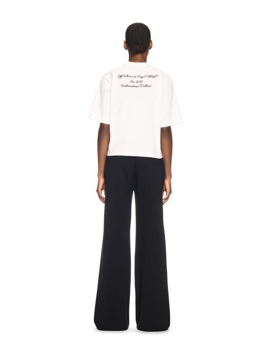 OFF WHITE Embr Script Boxy Tee WHITE OWAA124S25JER004