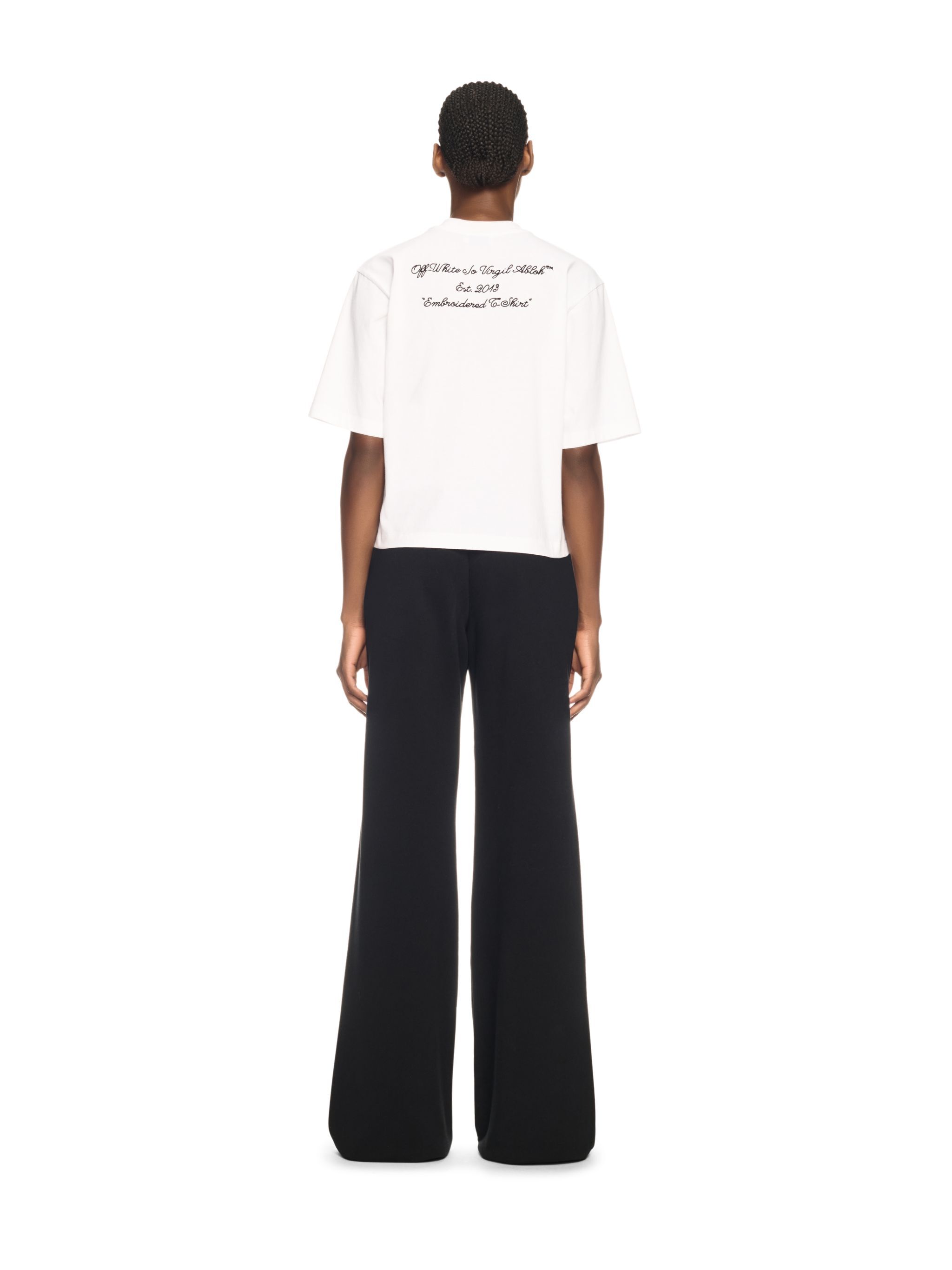 OFF WHITE Embr Script Boxy Tee WHITE OWAA124S25JER004