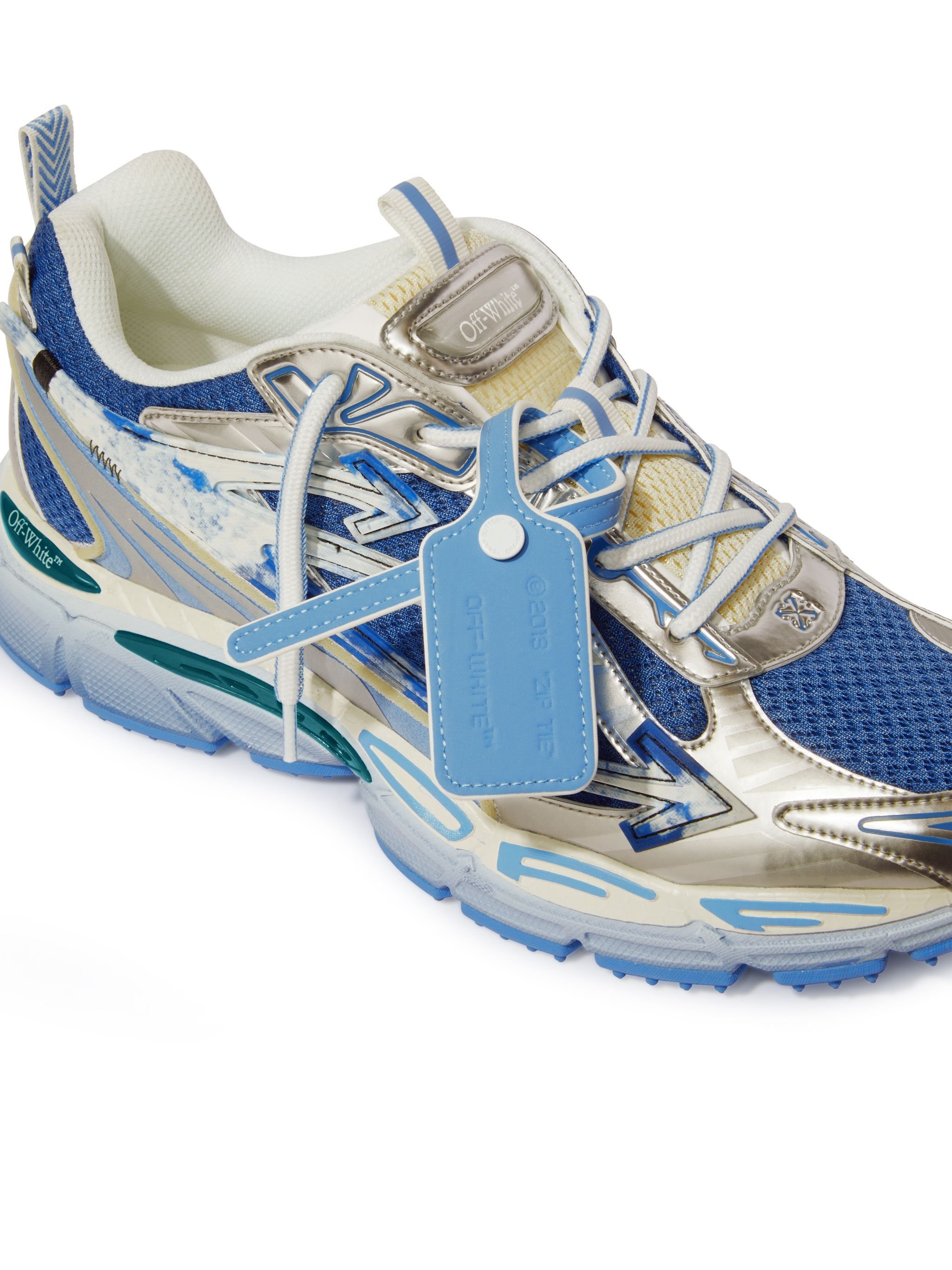 OFF WHITE Sneakers Be Right Back Argento/Blu BLU OMIA295S25FAB004