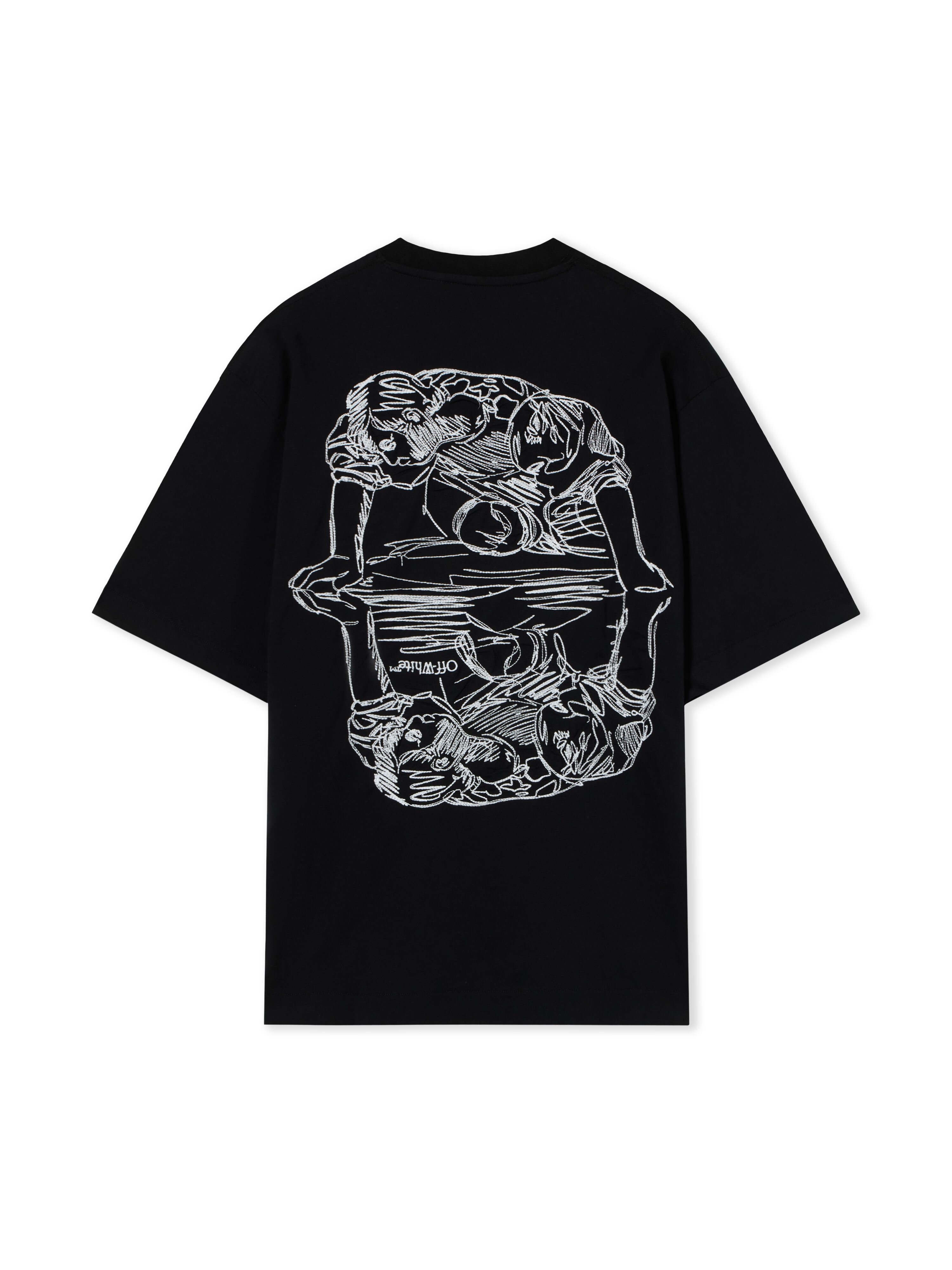 Scribble Narciso Skate Short Sleeve T-Shirt OFF WHITE Scribble Narciso Skate Short Sleeve T-Shirt BLACK 44MAA120F26J017