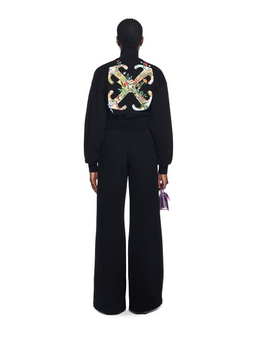 Bookish Flowers Regular Sweatpants OFF WHITE Bookish Flowers Regular Sweatpants BLACK - WHITE OWCH022F25FLE001
