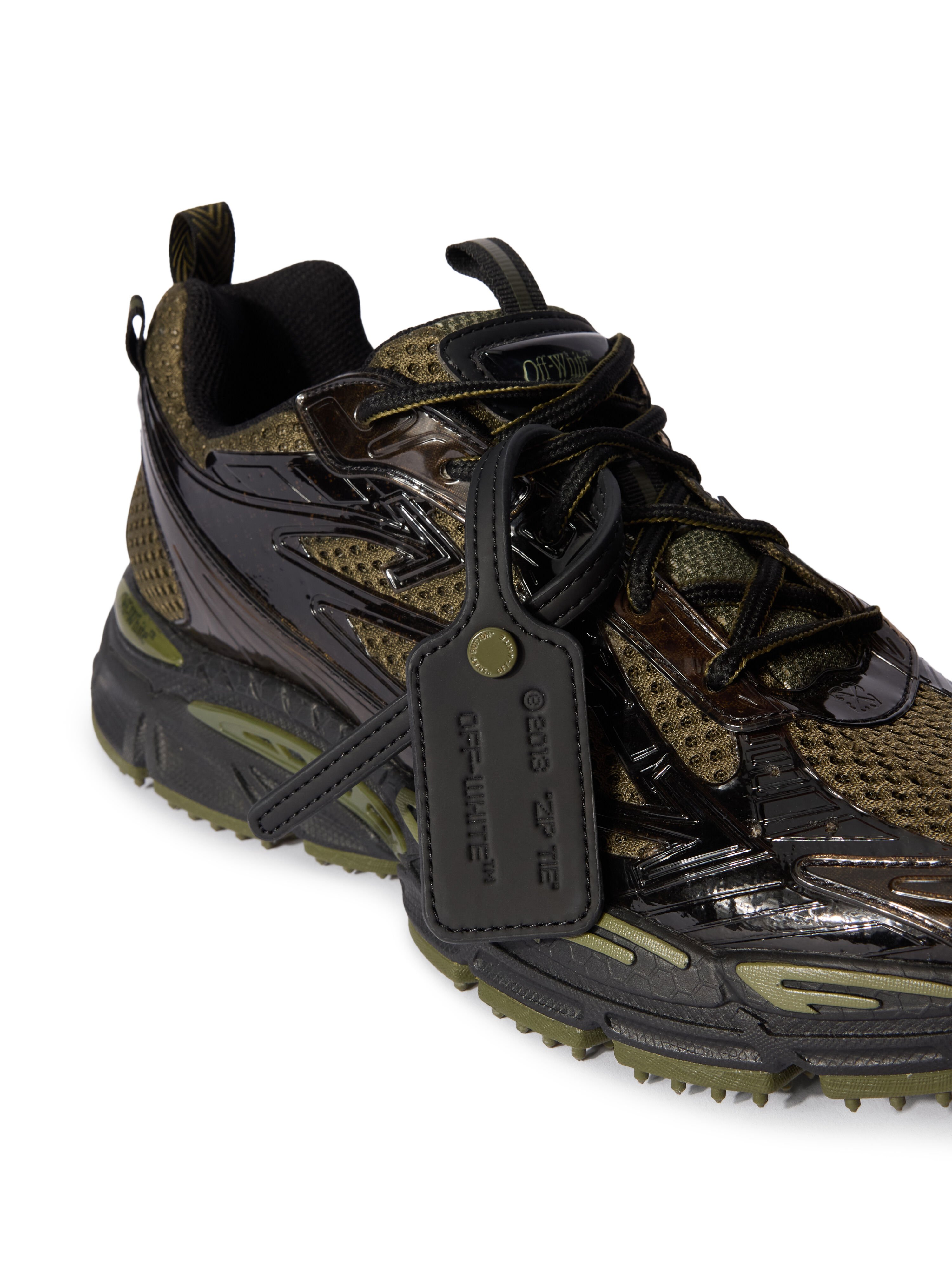 OFF WHITE Be Right Back Sneakers KAKI - BLACK OMIA295F25FAB003